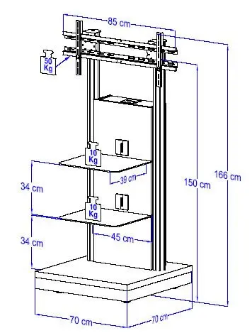 LCD Plasma-Standfuß "Pro-Stand"